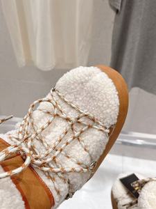 Chaussures d'hiver décontractées de qualité supérieure, bottes en coton, bottes de neige, doublure en tissu chaud, anti-gel pour le ski - Product Image 2