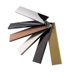 Plinthe moderne en acier inoxydable résistant à la corrosion pour protection des murs et sols intérieurs, <span class=keywords><strong>cuisine</strong></span> et salle de bain - Product Image 3