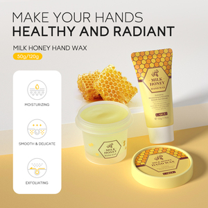 Cire pour les mains au lait et au miel LAIKOU, hydratante, apaisante, réparatrice, anti-gerçures, réparation des peaux sèches et abîmées, soin des mains, 50g & 120g - Product Image 6