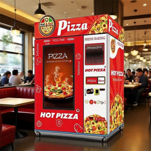ตู้ขายพิซซ่าอาหารร้อนแบบอัตโนมัติสำหรับกลางแจ้งใช้ในโรงงานขายส่งหน้าจอสัมผัสออกแบบได้เอง - Product Image 1