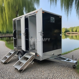 Toilettes portables de nouvelle conception 2025, remorque de salle de bain mobile VIP avec douche - Product Image 2
