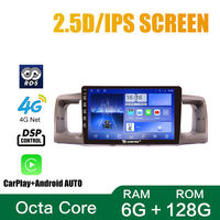 Pour TOYOTA Corolla 2004-2012, Autoradio Multimédia 9 Pouces Double 2 DIN Octa-Core Quad avec GPS et Android
