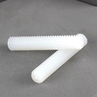 PA66 Nylon Threaded Rod Nylon Stud Bolt Insulating Corrosion Resistant Plastic Fully Threaded Rod