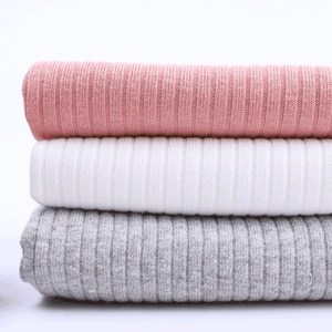 Vải Mục Tiêu Cao 95% Cotton/5% <span class=keywords><strong>Spandex</strong></span> Rib Vải Hữu Cơ - Product Image 1