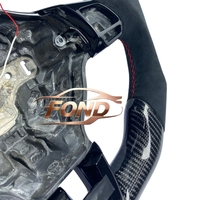 Volant personnalisé en fibre de carbone et LED pour VW Golf MK5/MK6, Passat CC, GTI, Bora et Sagitar