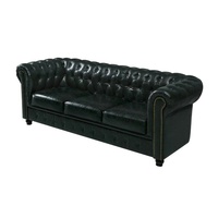 Amerikanisches Echtleder Modulares Dreisitzer-Sofa-Set Modern Günstig für Villa Zuhause Schule