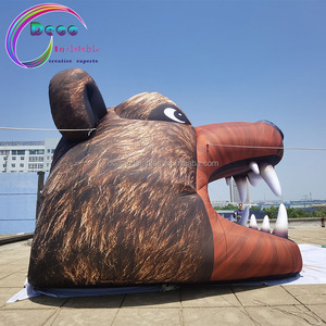 Túnel deportivo inflable El Túnel de cabeza de oso inflable de nuevo diseño se utiliza para la entrada del zoológico - Product Image 4