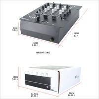 Console de mixage audio numérique USB M4, mixeur DJ professionnel 4 canaux avec USB, SD, écran LCD, contrôleur de mixeur DJ 3 canaux