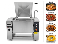 Kommerzielle Multifunktions-Kippbratpfanne mit Hoher Kapazität 50L-500L für Zentral Küchen zum Braten und Schmoren