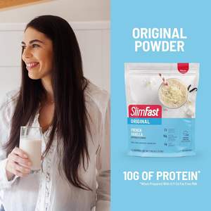 Premium Meal Replacement <strong>Shake</strong> French Vanilla Artificially Flavored With 23 Vitamins Minerals for Hunger Control <strong>Protein</strong> - Product Image 2