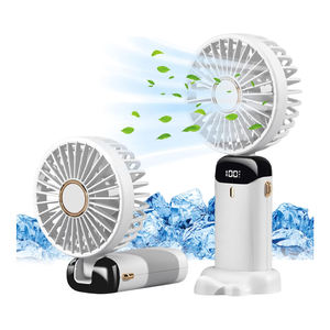 Ventilateur portable USB rechargeable 2025 – Nouveau modèle compact avec affichage numérique pour bureau, voiture, voyage, maison et extérieur - Product Image 1
