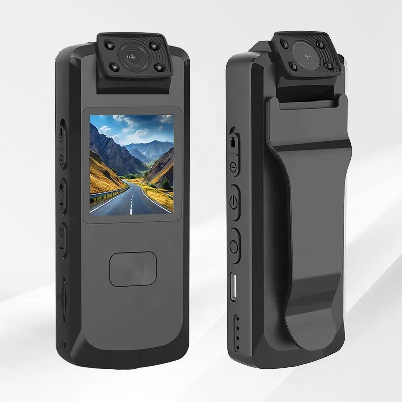 Schlussverkauf LCD Mini-Taschenkamera Taschen-Vlogging-Kamera mit 180-Grad-Betriebsmoment-Body-Kamera
