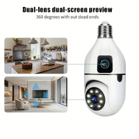 Caméra IP CCTV sans fil PTZ à double objectif intérieur PIX-LINK, grand angle 180°, avec fonction d'enregistrement, caméra Wifi intelligente pour la maison