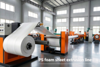 Nouvelle Extrudeuse Automatique de Feuilles de Mousse PS 380V, Contrôle PLC, Pompe, Moteur, Roulement, Puissance 200kW, Multifonctionnelle, Haute Performance