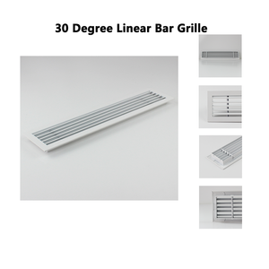 <span class=keywords><strong>Grille</strong></span> d'<span class=keywords><strong>aération</strong></span> moderne en <span class=keywords><strong>aluminium</strong></span> pour fenêtre ou porte HVAC avec installation facile - Product Image 2