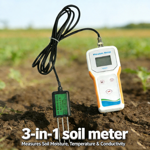 Takeme-10EC Alat Ukur Tanah Pertanian 3-in-1 Pintar untuk Suhu, Kelembapan, dan EC dengan Layar LCD, Mendukung OEM&ODM - Product Image 2