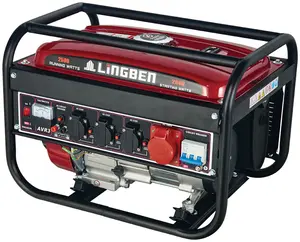 Generator Inverter portabel daya tipe senyap 4kw 4kva 230v, Generator bensin pendingin udara mesin OHV 4 Tak