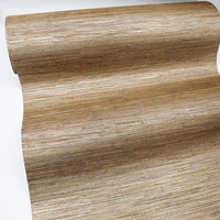 Papel Tapiz de Yute Natural MYWIND con Reverso Dorado Champán para Decoración de Interiores de Hoteles y Hogares, Revestimiento de Paredes Hecho a Mano