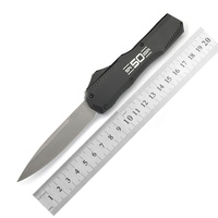 Couteau de chasse de haute qualité OEM KS9000, lame en acier D2, manche en aluminium, couteau de survie portable pour le camping en plein air, couteau de poche EDC