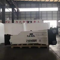 Marteau électrique durable à fort impact pour la démolition d'excavatrices de taille moyenne, équipement polyvalent pour briser le béton et la roche FJC165L