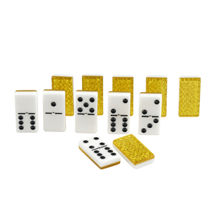 <span class=keywords><strong>Dominos</strong></span> jaunes professionnels à double pont blanc Double 6 jeu de <span class=keywords><strong>dominos</strong></span> ensemble <span class=keywords><strong>dominos</strong></span> acryliques de luxe 28 tuiles ensemble jeu - Product Image 5