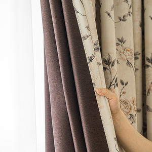 Rideaux occultants à motif floral <span class=keywords><strong>et</strong></span> oiseaux style peinture à l'<span class=keywords><strong>encre</strong></span> chinoise pour salon <span class=keywords><strong>et</strong></span> chambre, rideau <span class=keywords><strong>de</strong></span> fenêtre thermique isolant vintage à fleurs <span class=keywords><strong>et</strong></span> oiseaux - Product Image 6