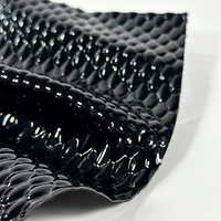 Cuir artificiel PVC grain crocodile 0,9 mm, 1,0 mm pour sac ou accessoires de maison