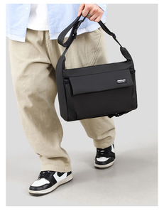 Bolso Bandolera Casual de Negocios para Hombre, Ligero y Sencillo, de Tela Oxford, Duradero, de Gran Capacidad, con Cierre de Cremallera - Product Image 6