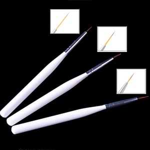 3 pinceaux pour vernis à ongles French Stripe 3D Tips Line Stripes DIY Drawing Pen UV Gel Brushes Painting Manicure Nail Tool Sets - Product Image 6