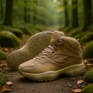 Bottes de randonnée pour homme Fila, couleur tan, en daim respirant, chaussures d'extérieur avec semelle extérieure en caoutchouc et semelle intermédiaire en EVA pour toutes les saisons - Product Image 2