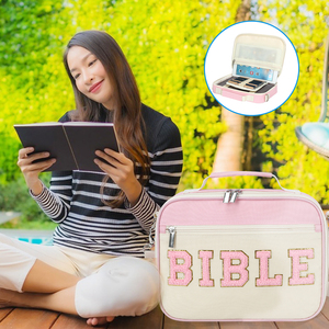 Bolsa para Biblia Resistente y Personalizada, Funda para Biblia de Gran Capacidad, Estuche para Transportar Libros - Product Image 1
