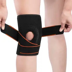 健身安全沃尔玛排球护膝运动铰链可调护膝支架带撑条