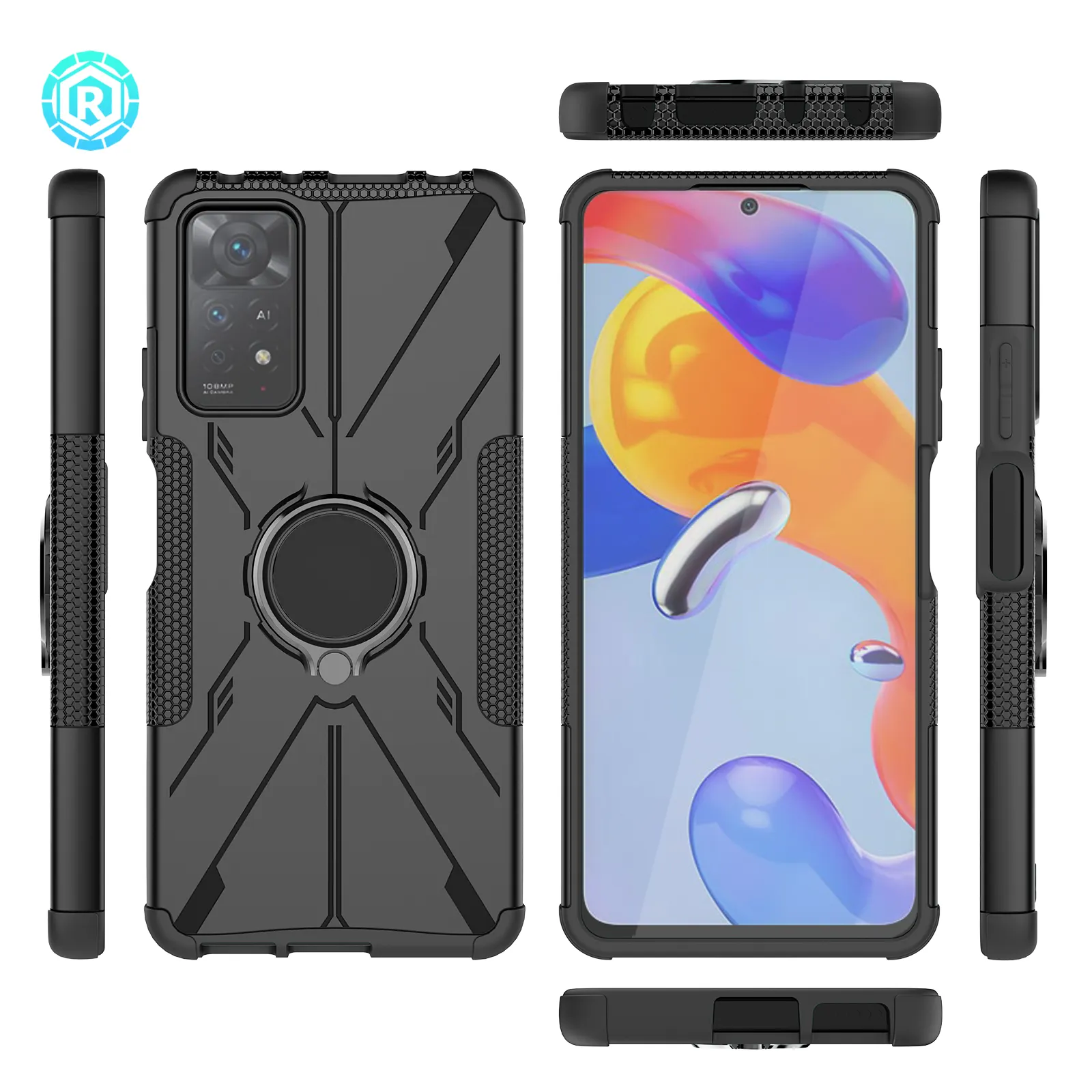 Universal Luxury Shockproof TPU PC 2 In 1 Design Phone Cover For Xiaomi Redmi Note 11 Pro 5G Phone Case