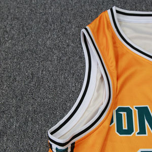 Camiseta de Baloncesto Unisex Personalizada, Diseño Naranja, Sublimación, Transpirable, Secado Rápido, Ropa Deportiva, Camisetas de Poliéster - Product Image 4