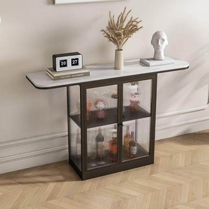 Armoire de rangement murale minimaliste moderne en <span class=keywords><strong>fer</strong></span> <span class=keywords><strong>forgé</strong></span> avec côtés décoratifs pour entrée, couloir, hall - Product Image 4