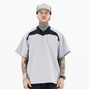 Nouveau modèle de haute qualité, jersey ample à épaules tombantes, OEM, lettres surdimensionnées, longueur standard, col ras du cou, tricot lourd en coton - Product Image 1