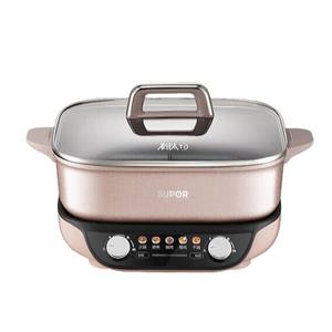 Olla Eléctrica Supor de 7L con Doble Control, Cuerpo de Titanio, Sartén Multifuncional para el Hogar con Partición para Cocinar - Product Image 1