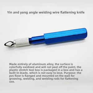 Outils de construction pour revêtements de sol en PVC, en aluminium de qualité industrielle, à rainures en V, couteau d'angle OEM, tige de soudage, nivellement - Product Image 2