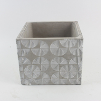 Pots de fleurs simples les plus vendus de style européen Jardinière de plantes succulentes en ciment simple