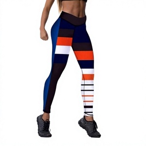 Lightweight High Waist Viscose/Polyester Plaid Yoga Pants <b>Pockets</b> Tummy Control <b>Workout</b> Running <b>Leggings</b> Women Fully Customized - Product Image 1