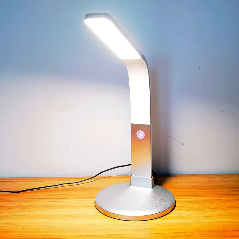 Foldable Metal Desk Lamp LED With Wireless Charger USB Charging Port 15W Study Lamp Table Lamp Wireless Charger