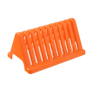 Plastic Microscope <b>Slide</b> Drying Stand <b>Orange</b> Blue Lab Equipment 10 Slot Capacity For Laboratory Use - Product Image 5