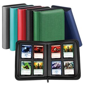 Classeur de cartes à collectionner imprimé FX Custom à 4 pochettes, album à pochettes latérales sans anneaux, dossier pour cartes de jeu TCG et cartes sportives - Product Image 5