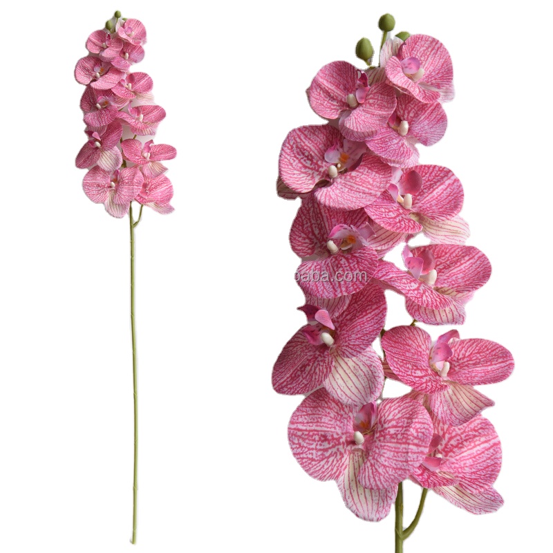 Orquideas de orquídeas de imitación, flores falsas de tacto Real, gran orquídea vívida, Phalaenopsis, planta de orquídeas blancas, decoración de interiores para habitación