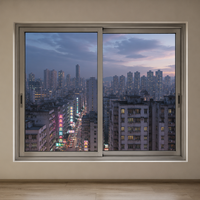 Ventanas Francesas de Doble Acristalamiento con Triple Aislamiento, Ventanas Abatibles Insonorizadas, Resistentes a Huracanes y al Viento