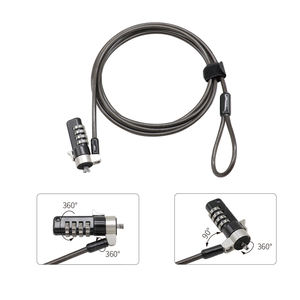 Système antivol pour ordinateur portable MK852, câble de sécurité pour ordinateur portable, cadenas à code réinitialisable en acier universel à 4 cadrans - Product Image 1