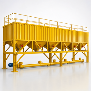 Mobile Horizontal Silo 30T 50T Foundation-Free Portable Cement Storage Silo with Vertical Auger Conveyor <strong>for</strong> <strong>Sale</strong> - Product Image 1