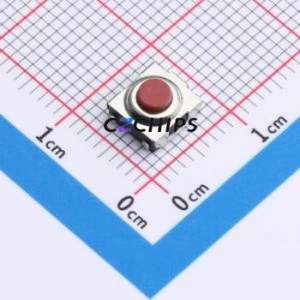 LS4P3402111 Tactile Switch SMD-5P,6.5x6.2mm Switch Single Pole Single Throw Round Button 3.5N 6.2mm - Product Image 1