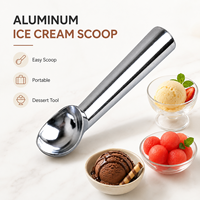 Aluminium zelfontdooiende dessertlepel voor ijs, watermeloen, fruit, keukenijslepel, gereedschap