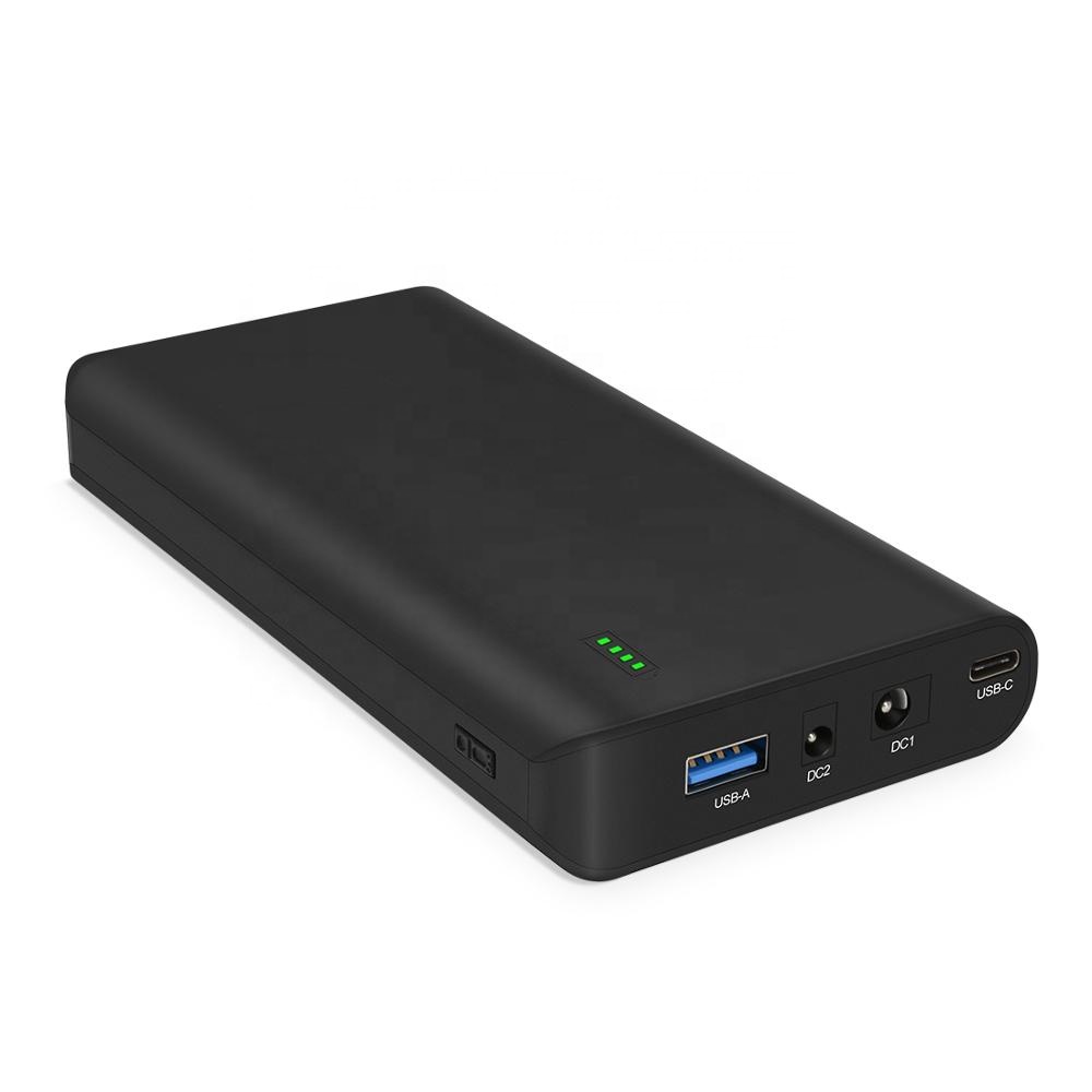 Портативный перезаряжаемый ноутбук 22400 мАч Power Bank с DC 24/19/5 В и USB-C 5/9/12/15/20 В выход для ноутбука, ноутбука